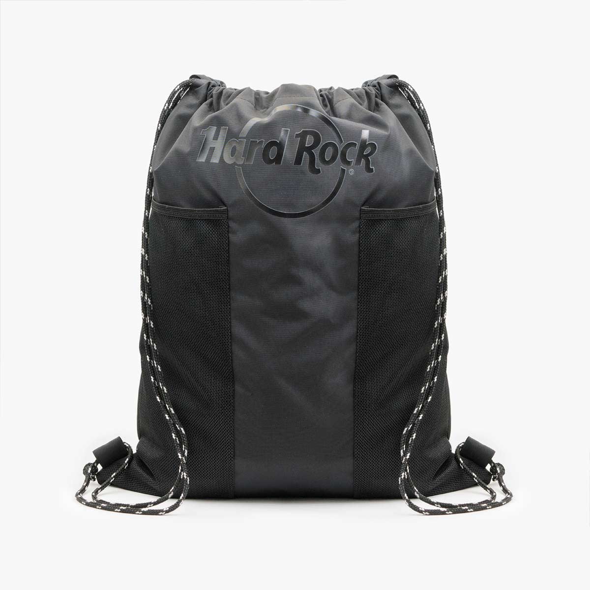 Nylon Drawstring Bag in Black image number 1