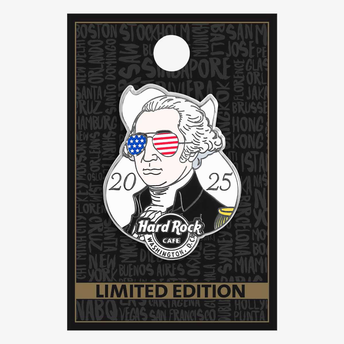 Limited Edition Rockin' Washington Pin image number 2