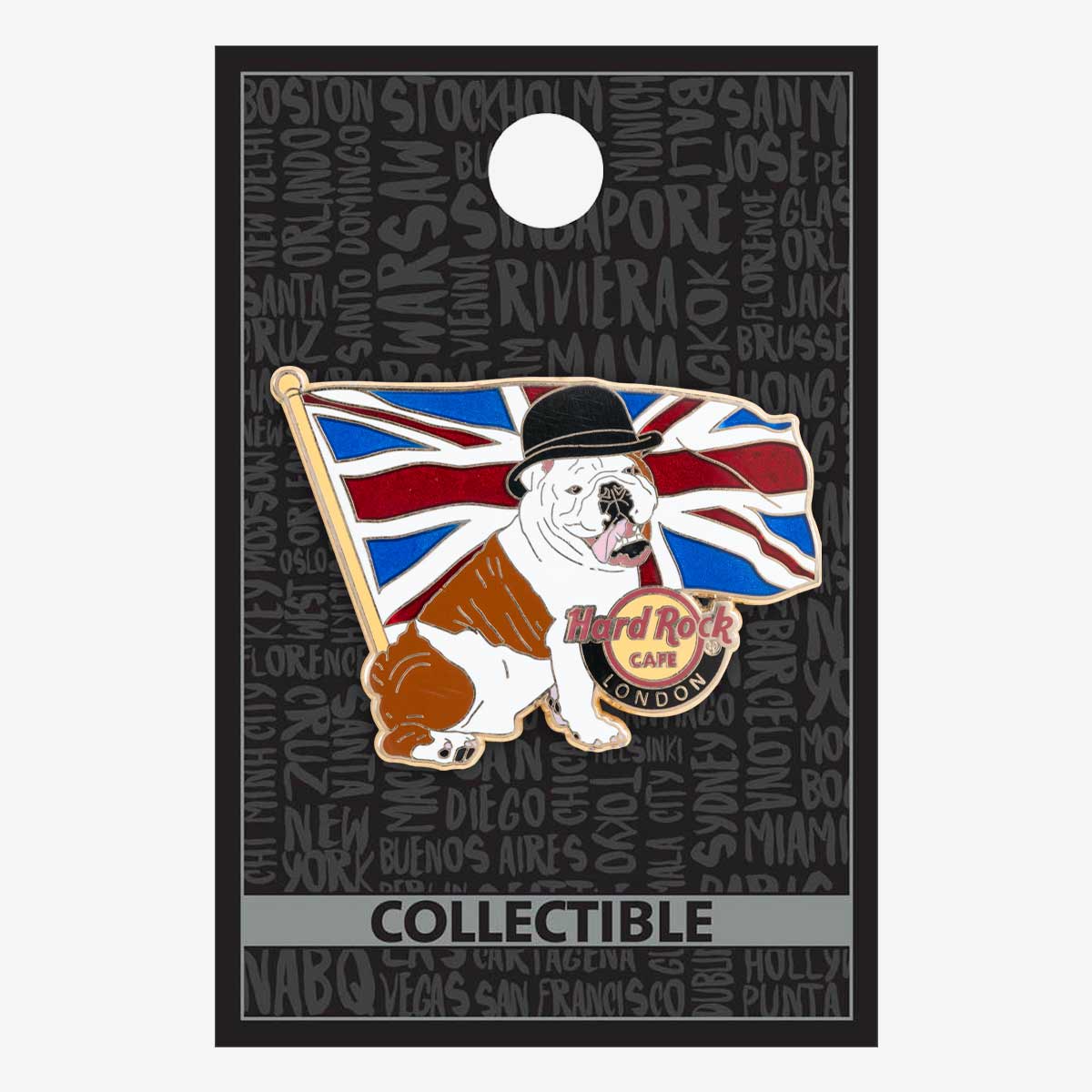 London Bulldog with Flag Pin image number 2