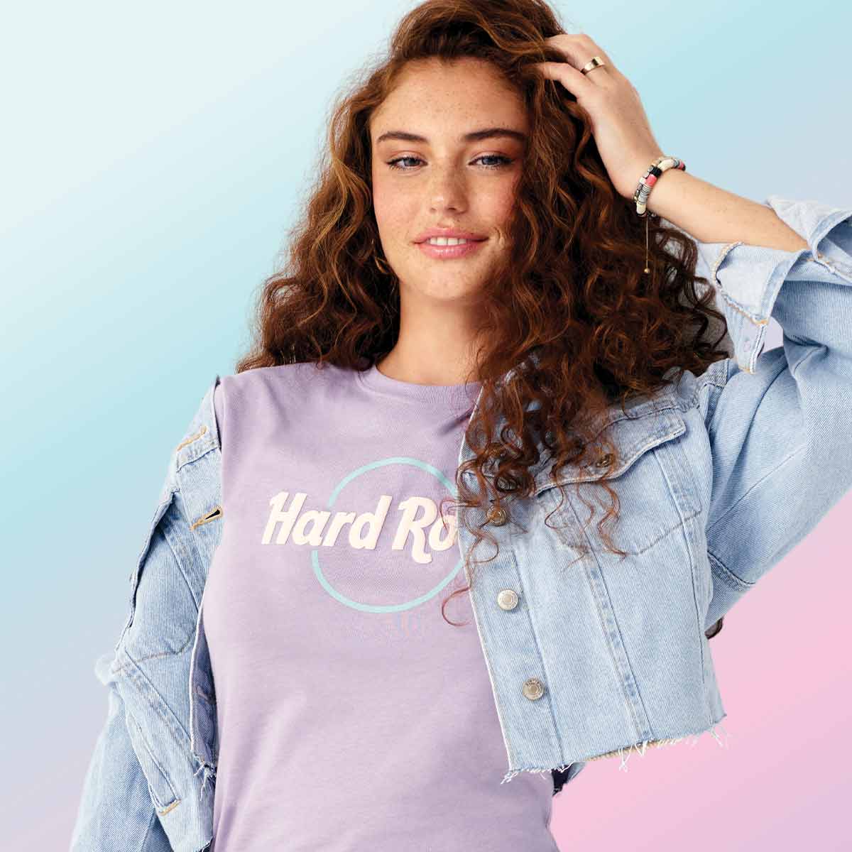 Women's Fit Pop of Color Tee in Lavender image number 3