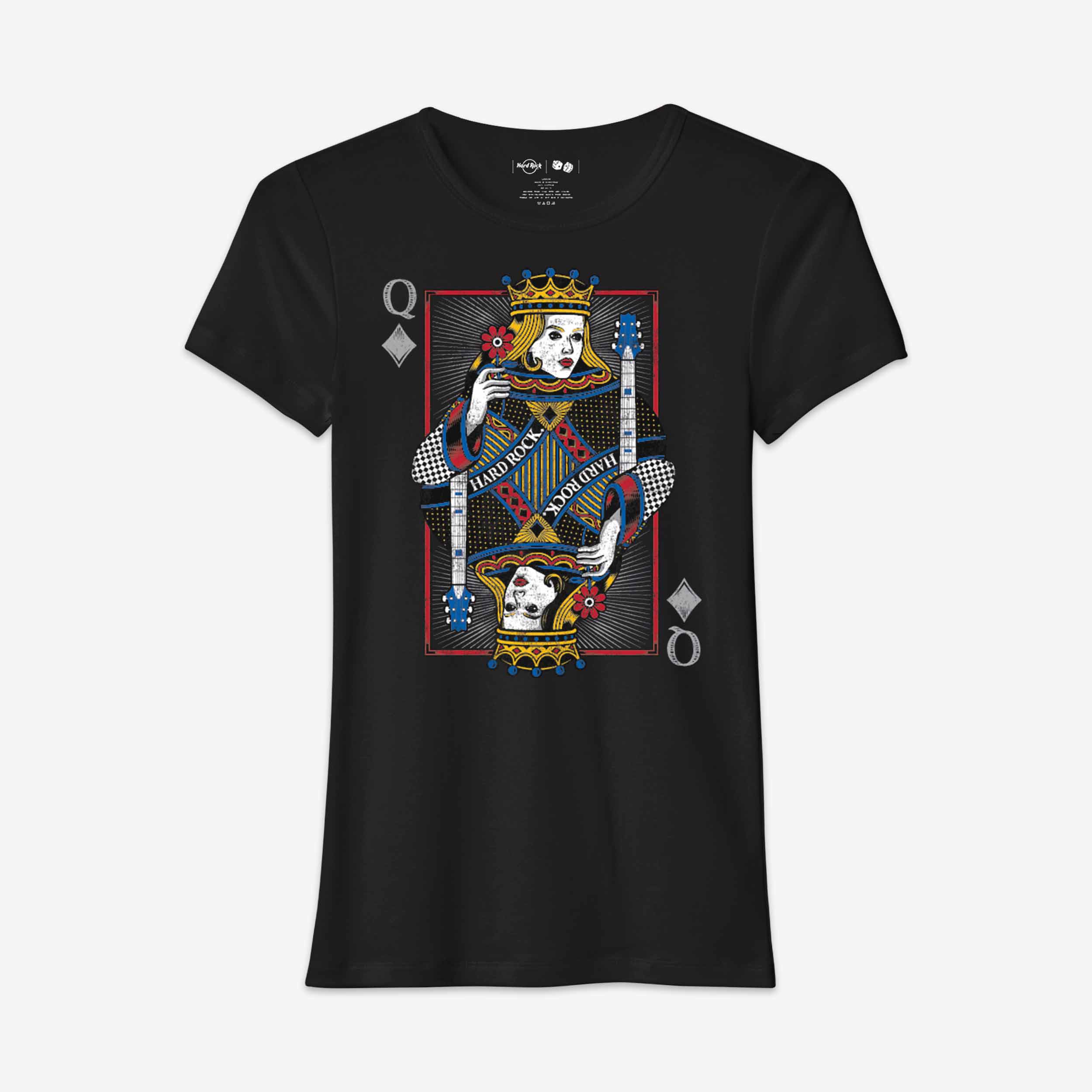 Queen of Diamonds Card Tee image number 1