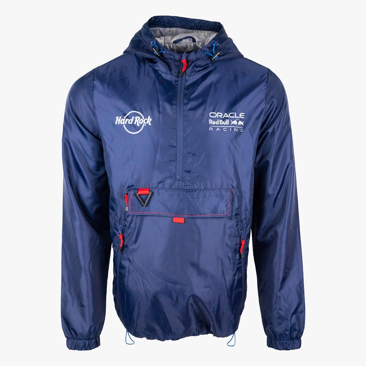 Red Bull Packable Half Zip Hoodie in Navy image number 1