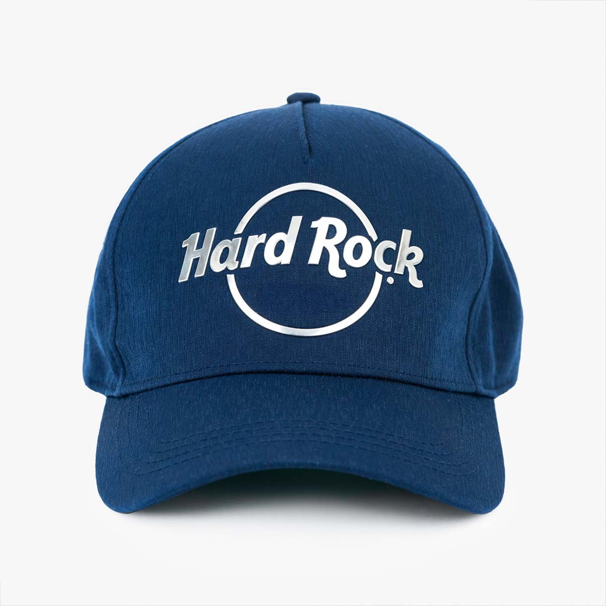 Raised Silver Puff Logo Performance Cap in Navy image number 1