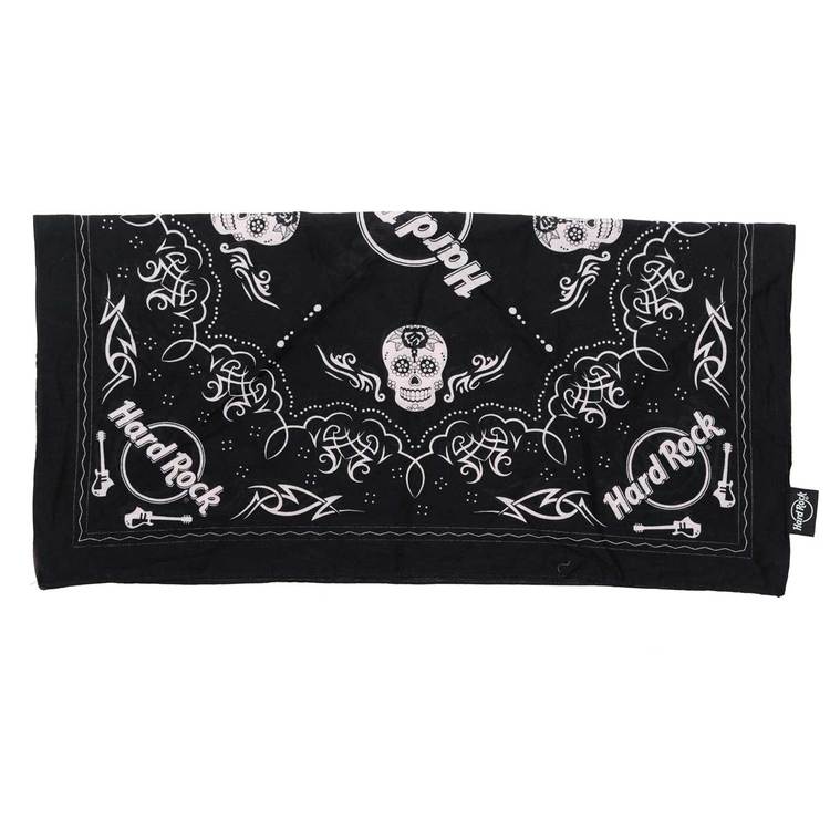 Logo Skull & Guitars Bandana Black image number 5