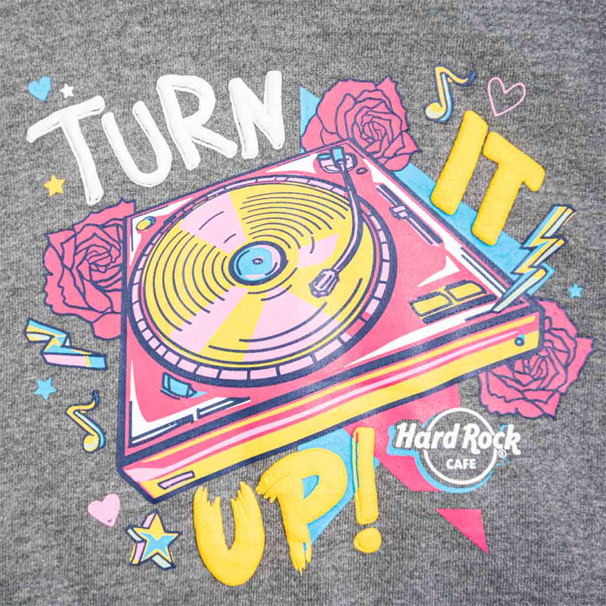 Rock Kids Turn It Up Turntable Hoodie in Gray image number 3