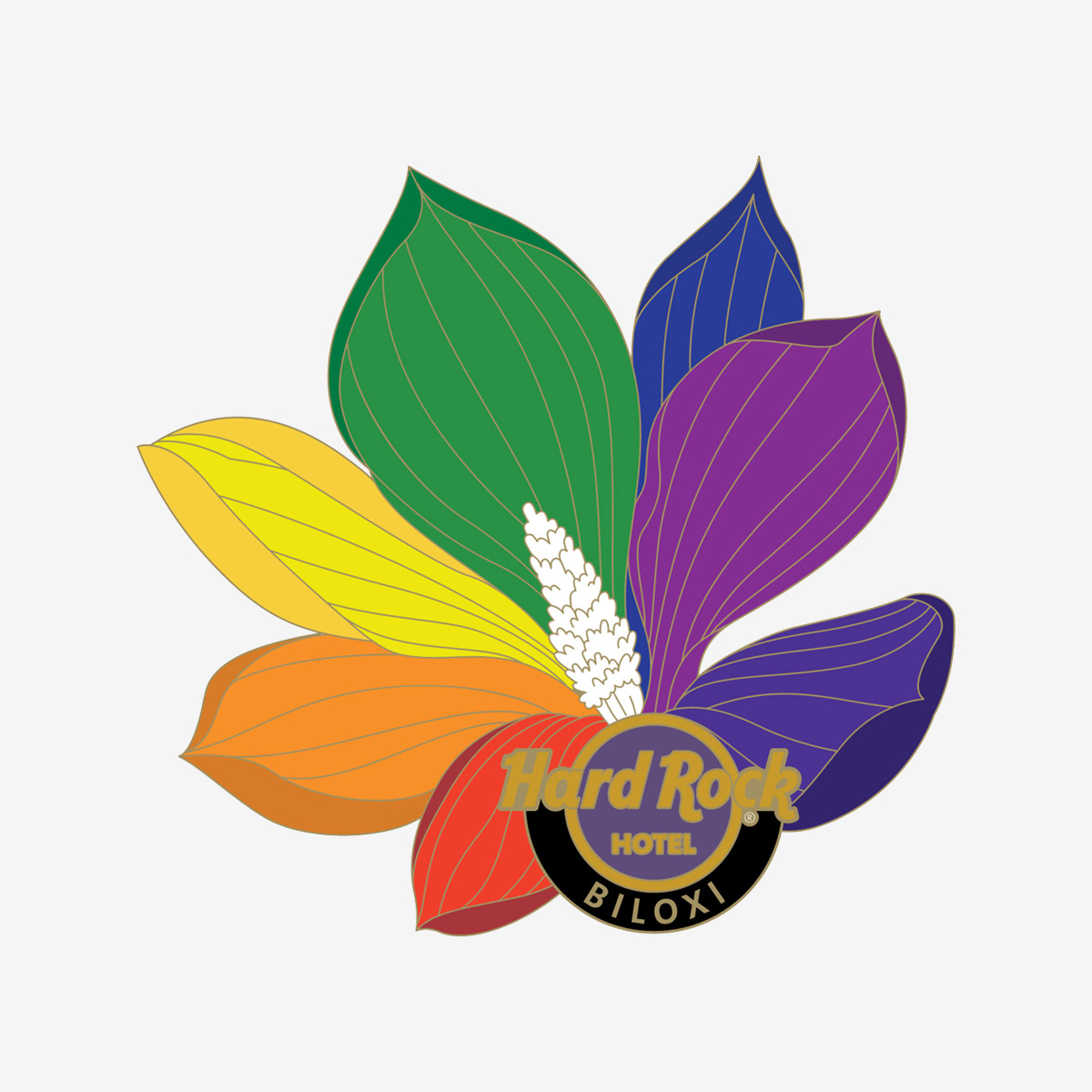 Limited Edition Biloxi Pride Magnolia Pin image number 1