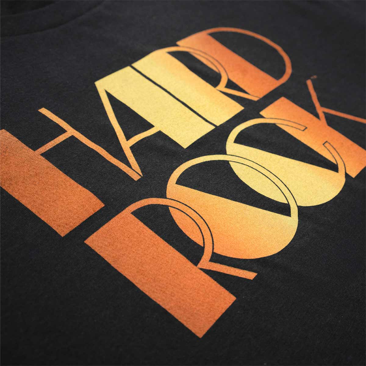 Disco Gold Gradient Logo Black Fitted Adult Crewneck Tee image number 3