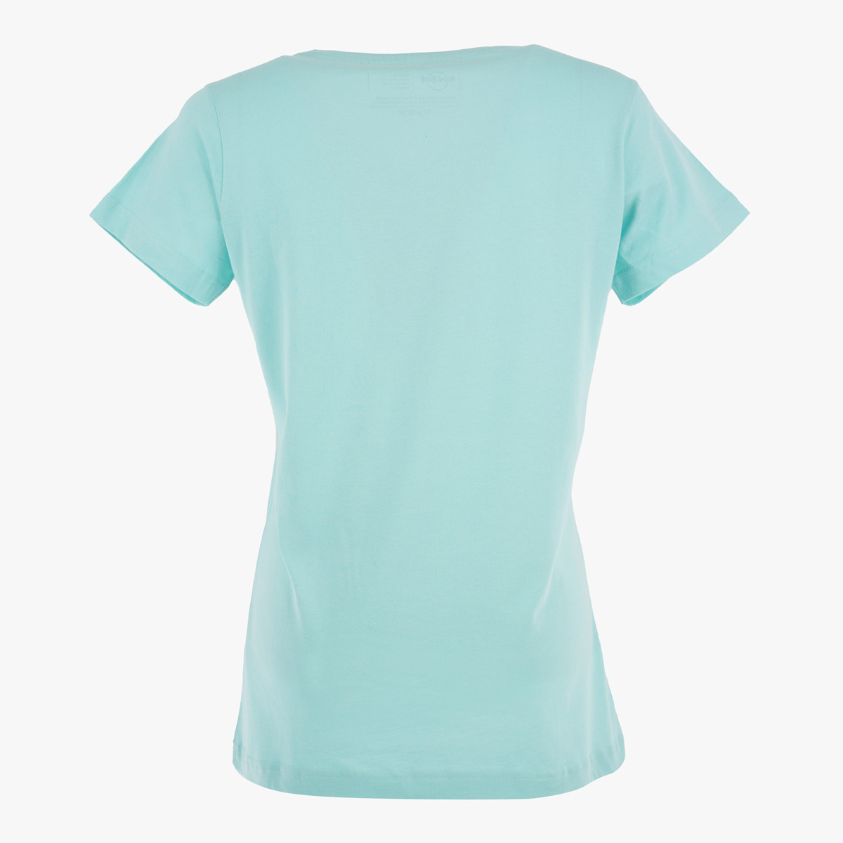 Disco Queen Ladies Fit Tee in Aqua Blue with Spectrum Design image number 5