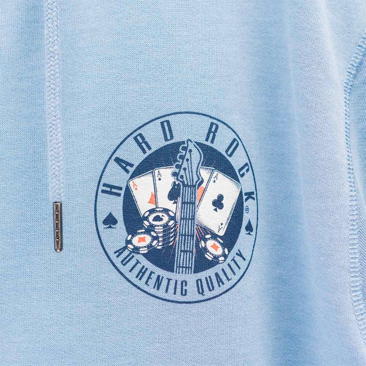 Casino Vintage Blue Zip Hoodie image number 3