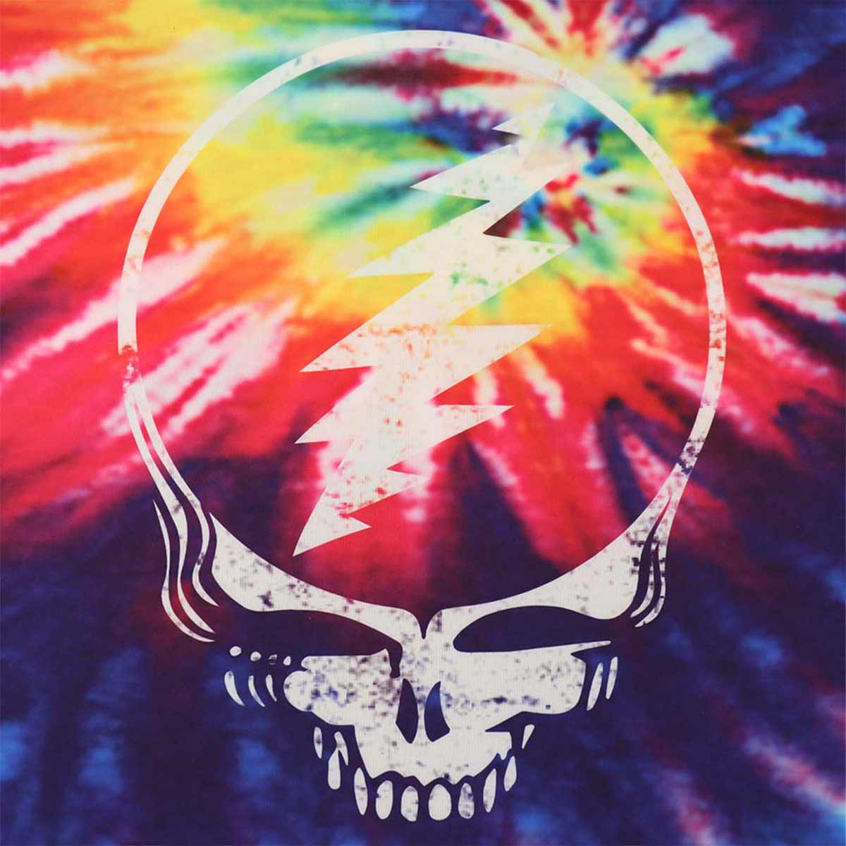 Grateful Dead Stealie UPF50 Long Sleeve Swim Shirt in Tie Dye image number 6