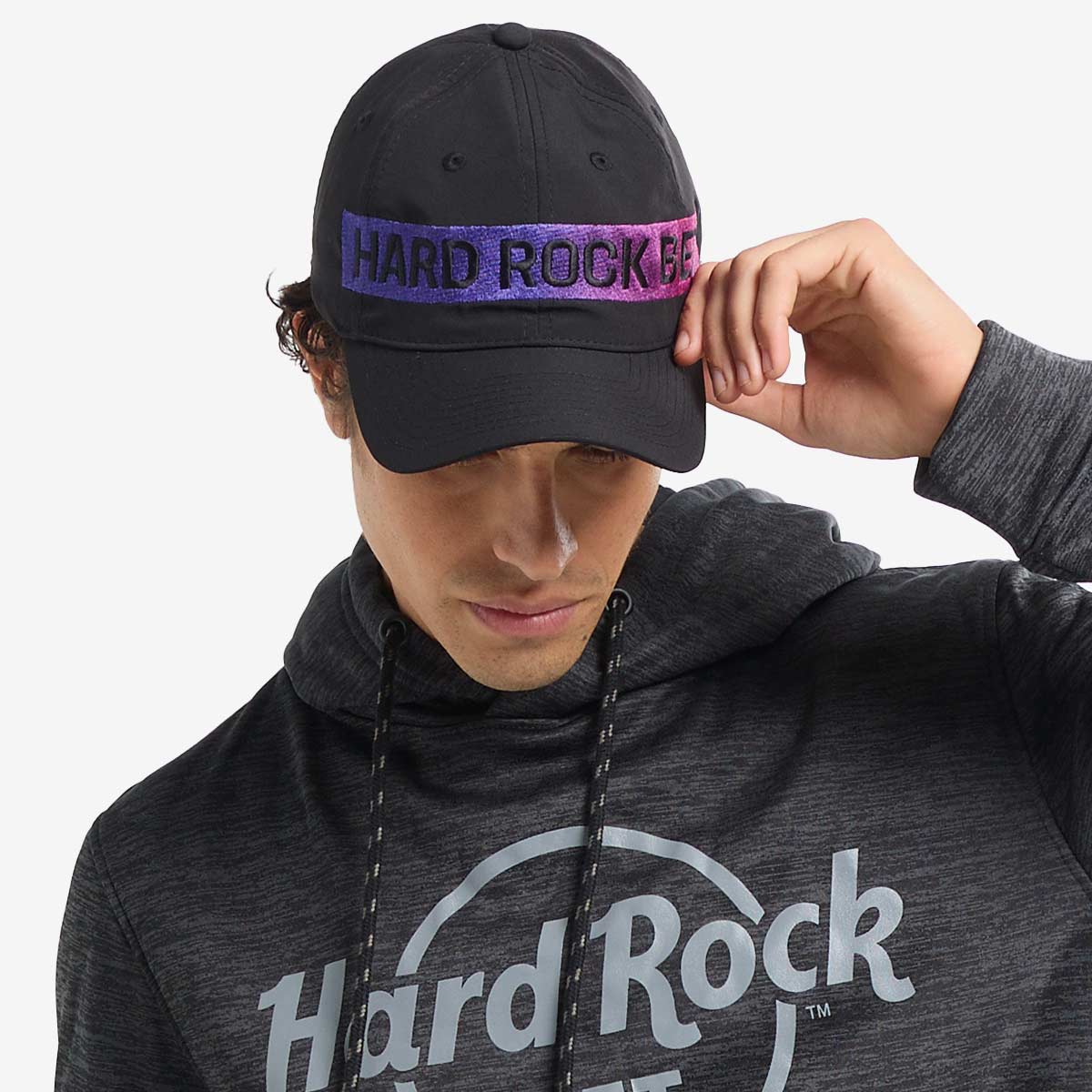 Unisex Hard Rock BET Performance Gradient Hat Black image number 1