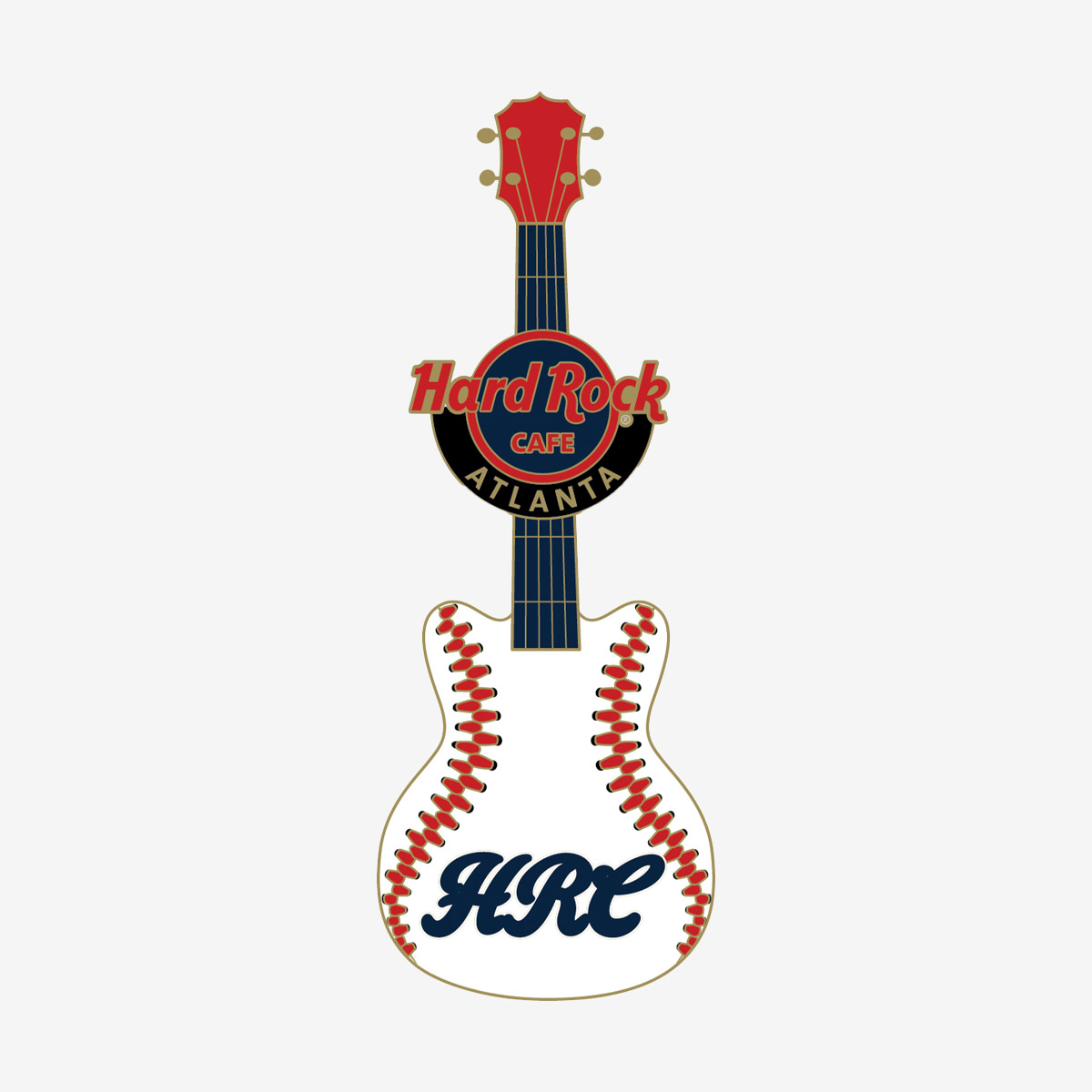 Limited Edition Atlanta Baseball Guitar Pin image number 1