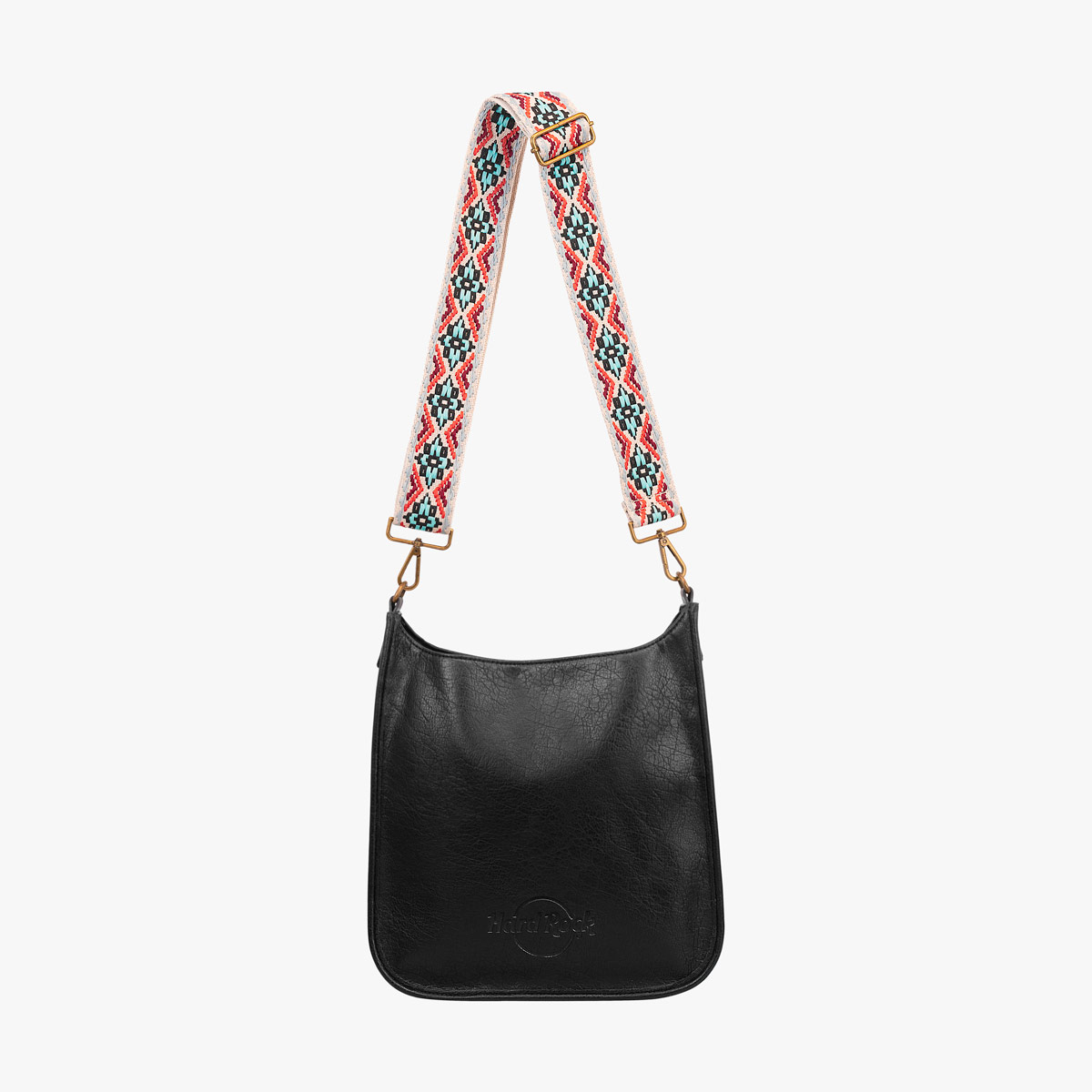 Guitar Strap Hobo Bag in Black image number 1