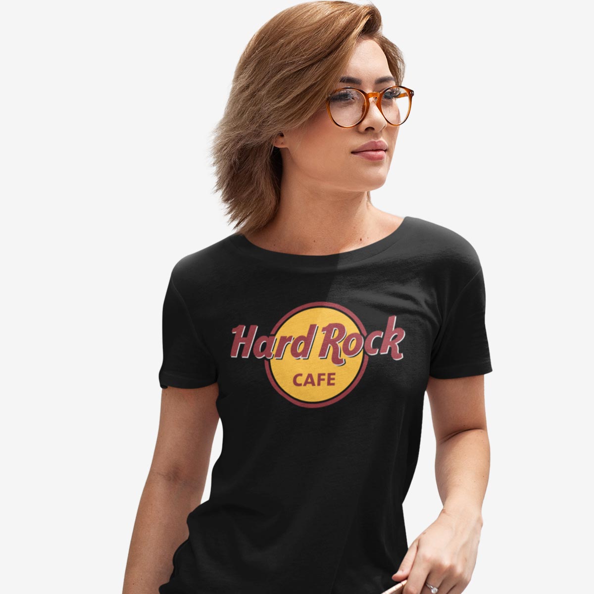 Women's Black Classic Logo Tee image number 1