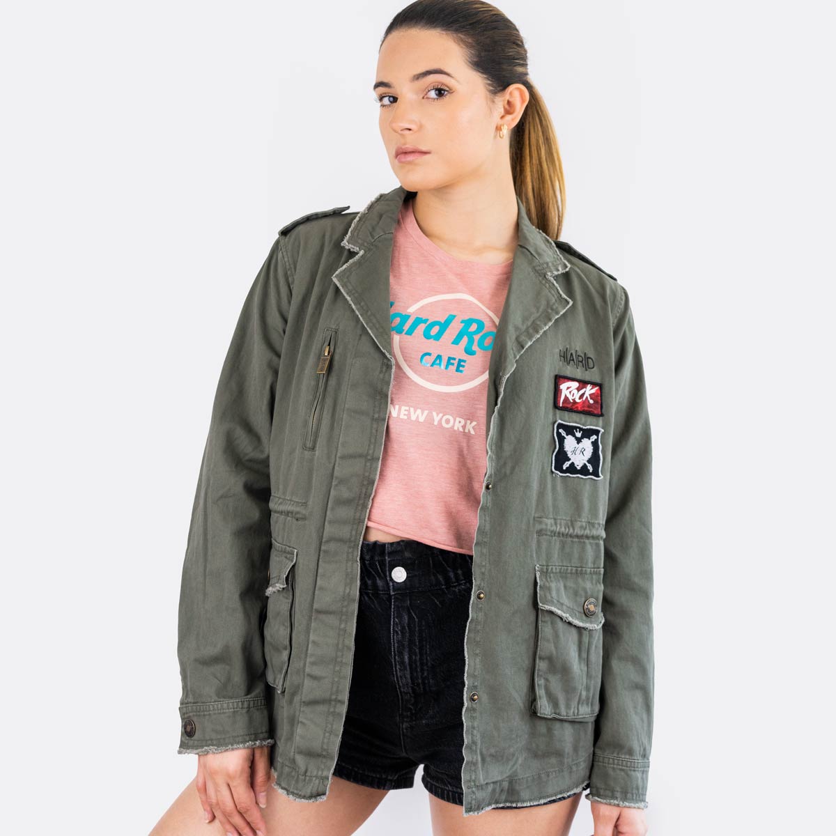 Women's Military Army Jacket image number 3