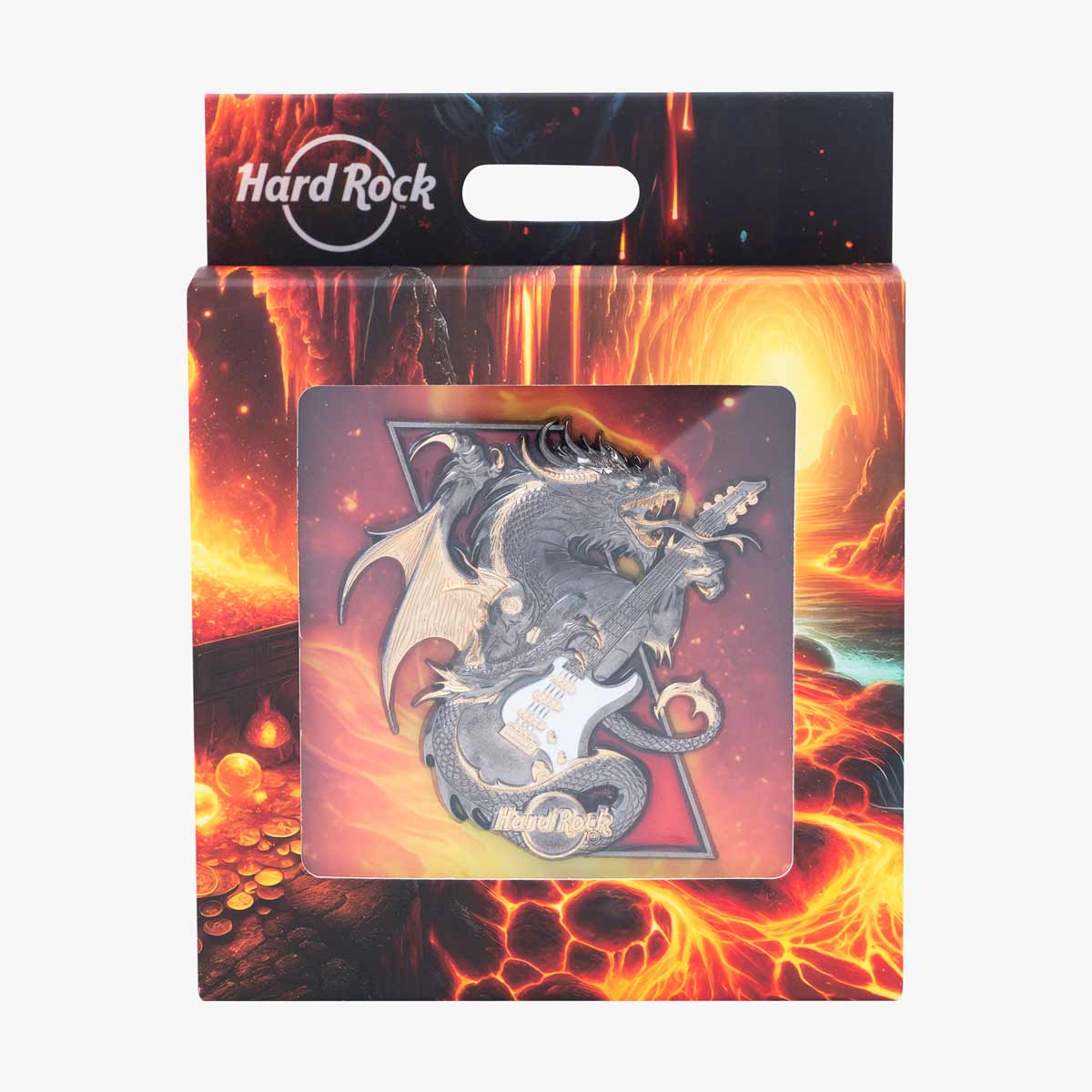 Two Toned Boxed 3D Dragon Pin image number 2