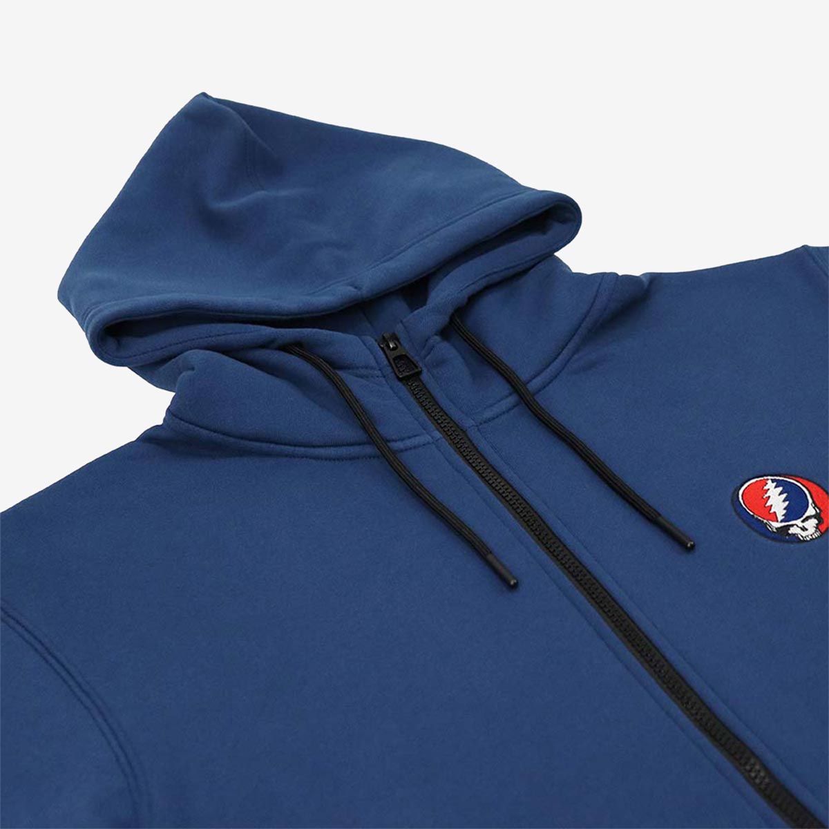 Grateful Dead Stealie Skull Zip-Up Hoodie in Navy image number 5