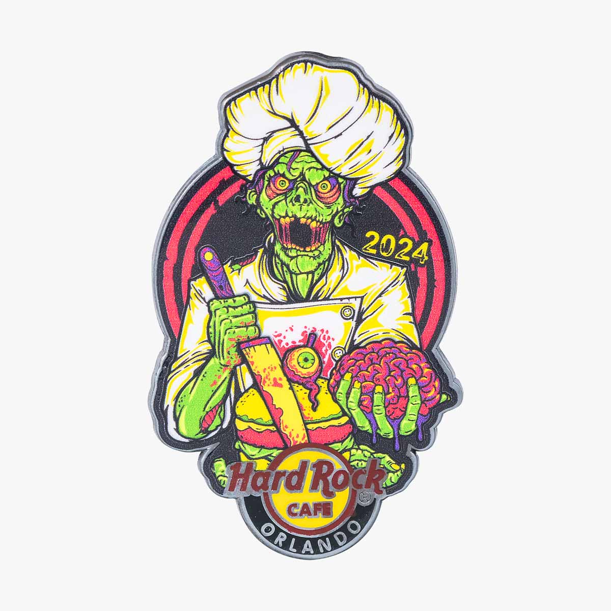 Limited Edition Halloween Zombie Cook Pin image number 1