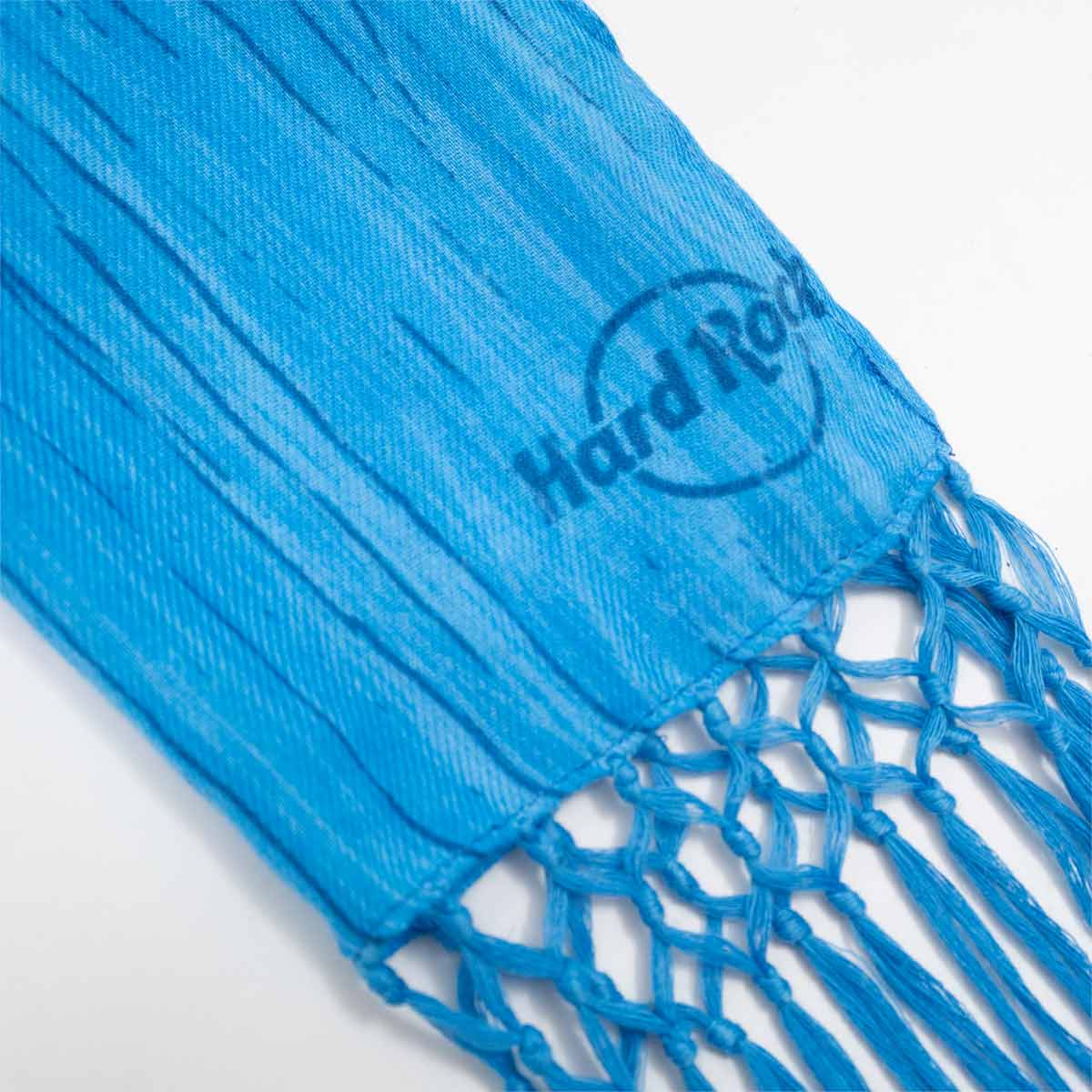 Long Fringe Guitar Scarf in Blue image number 2