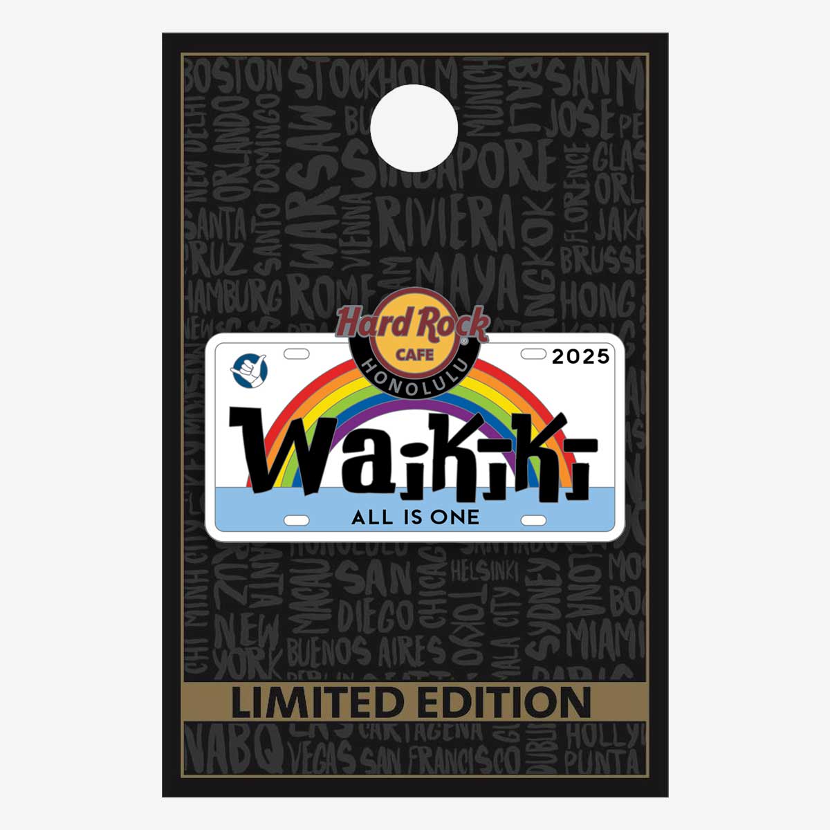 Limited Edition Waikiki License Plate Pin image number 2