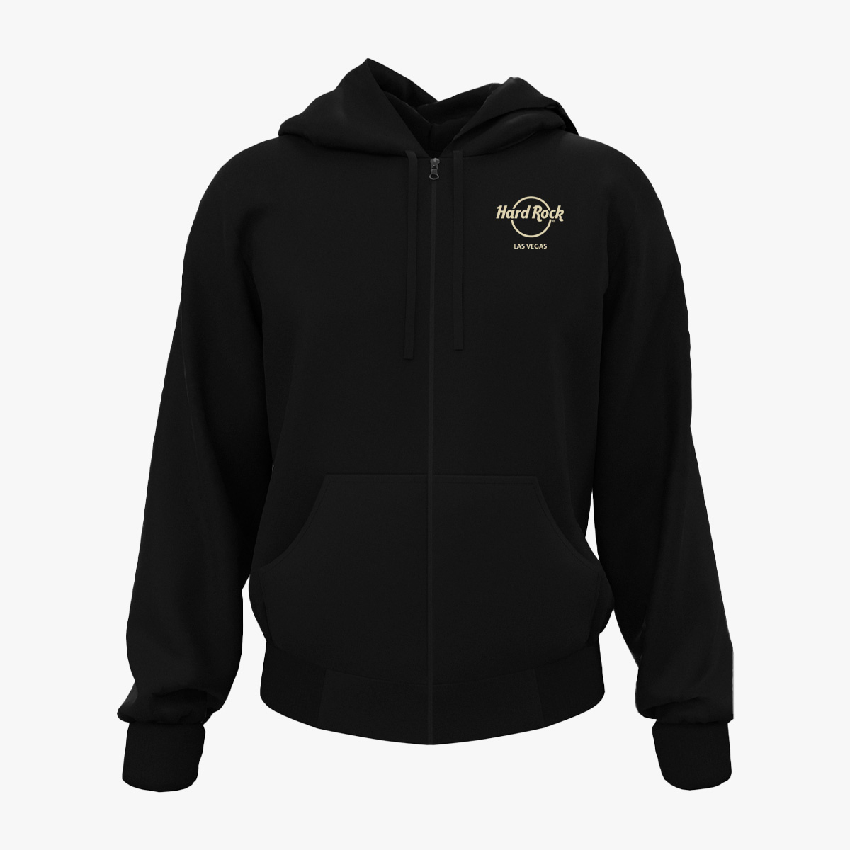 Adult Fit Casino Full Zip Hoodie in Black image number 4