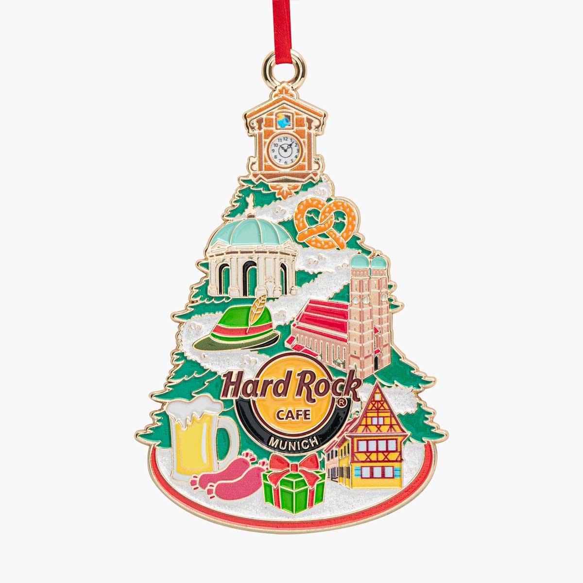 Christmas Tree City Icon Ornament image number 1