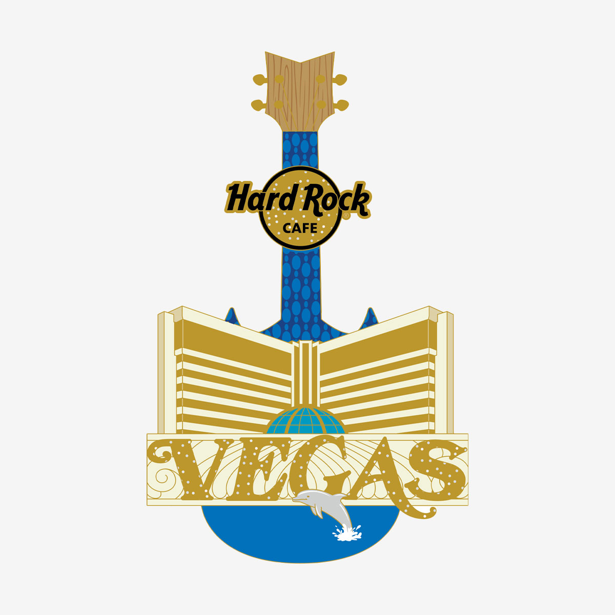 Limited Edition Las Vegas Hotel Guitar Pin image number 1