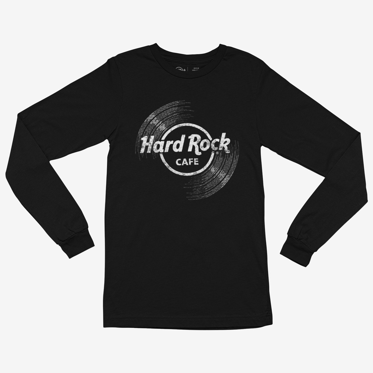 Hard Rock Vinyl Logo Unisex Longsleeve in Black image number 1