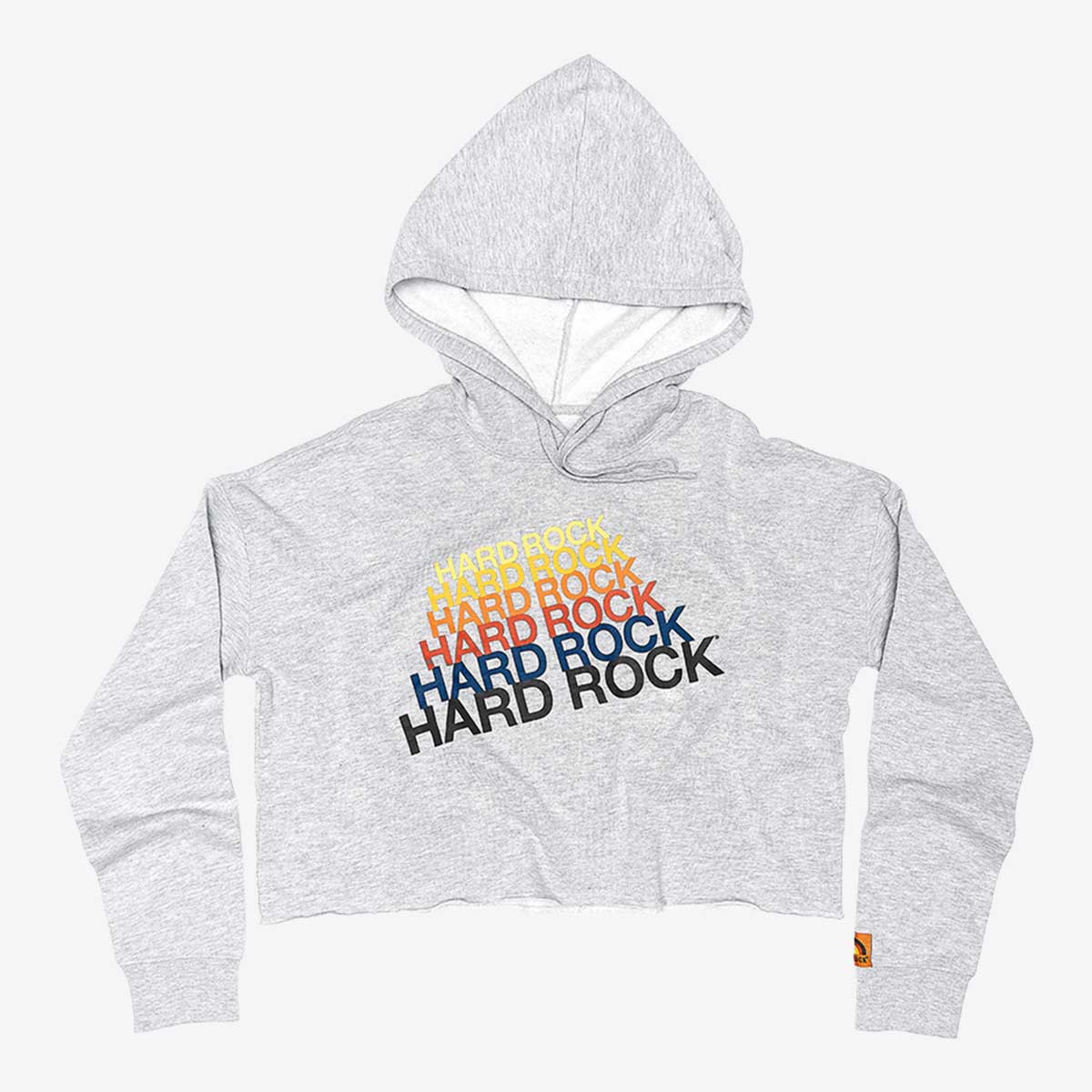 Women's Heritage Cropped Rainbow Hoodie image number 5