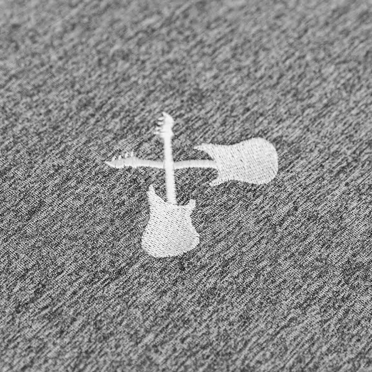 Mens Fit Cross Guitars Velocity Polo in Static Grey image number 3