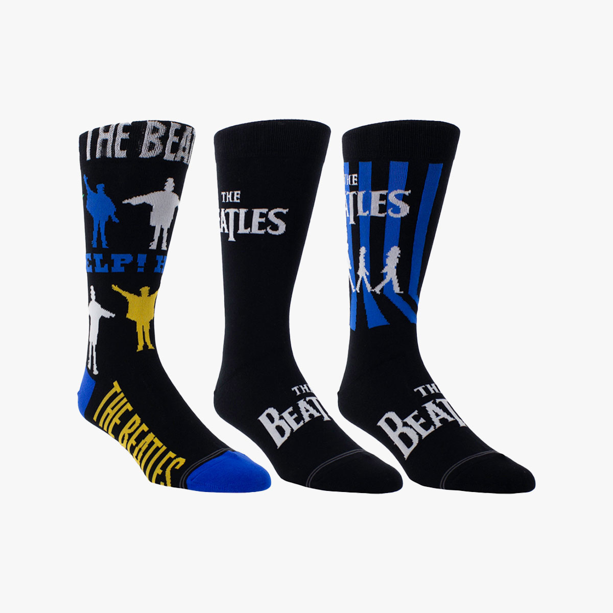 Classic Beatles 3 Pack Crew Socks image number 1