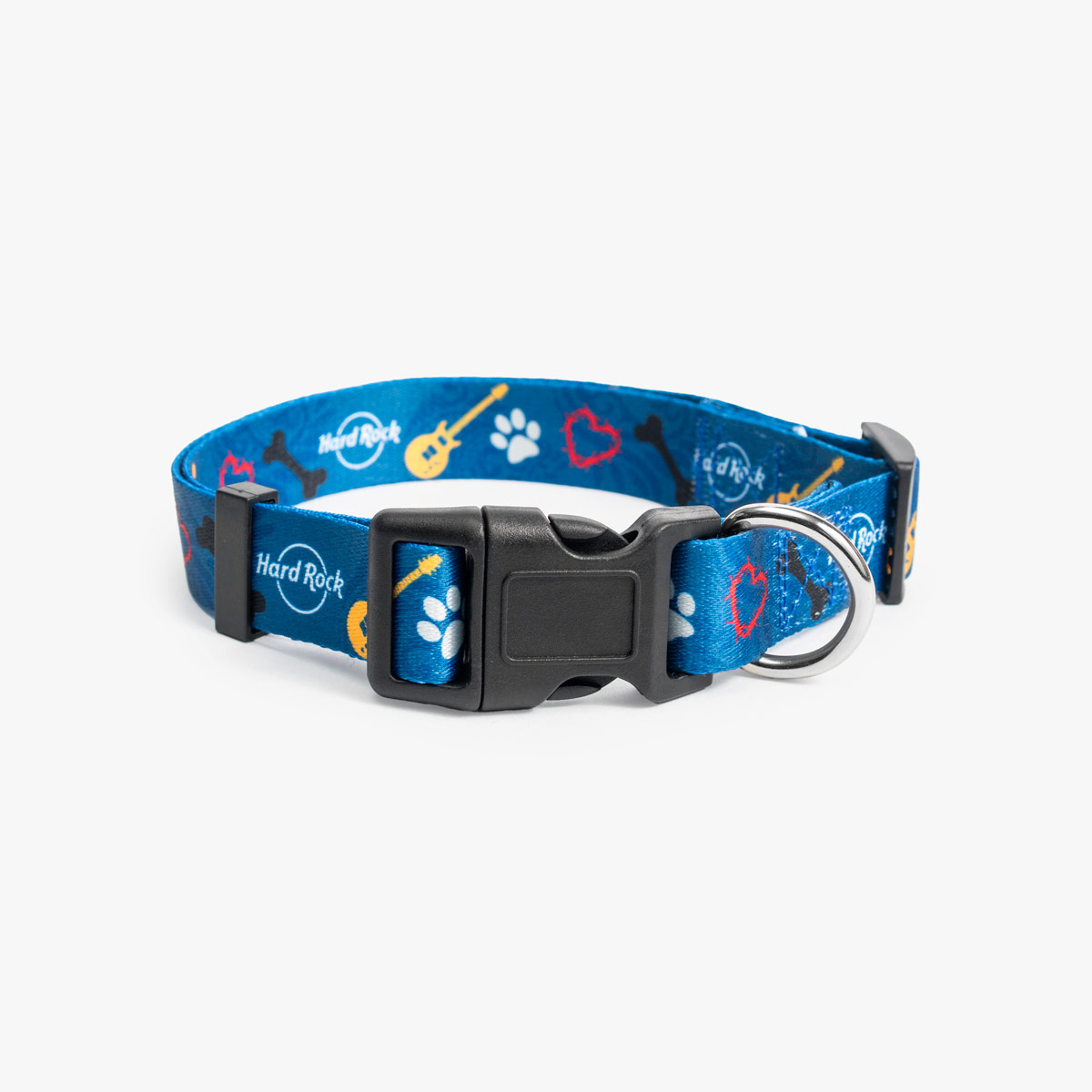 Reflective Pet Dog Collar in Navy Print image number 2