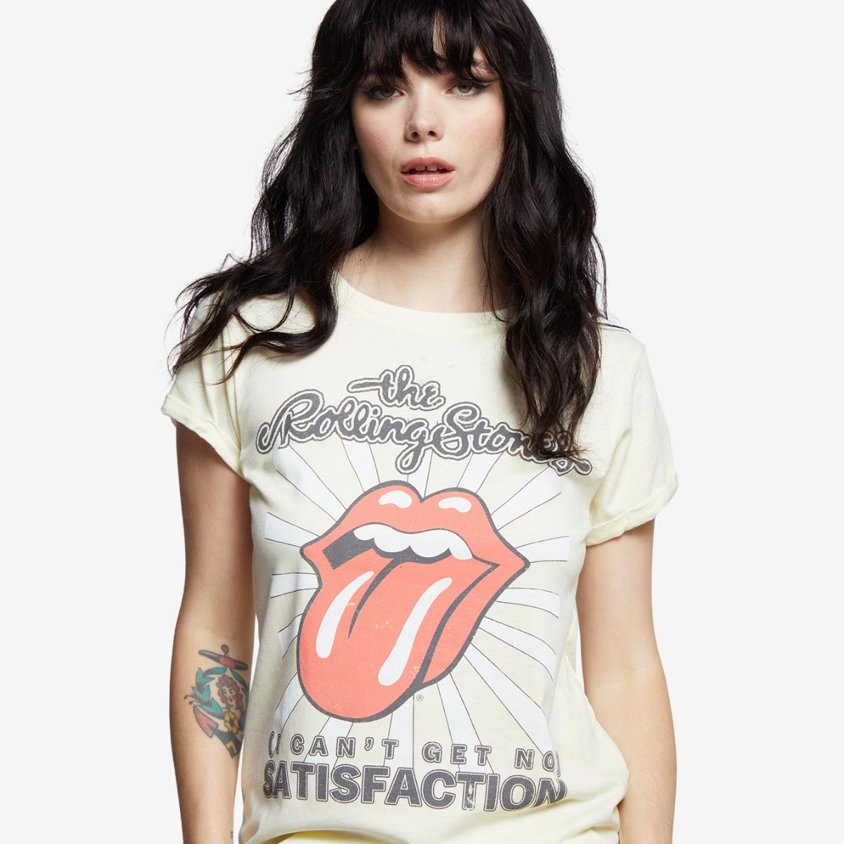 Rolling Stones Fitted Tee No Satisfaction Design by Recycled Karma image number 3