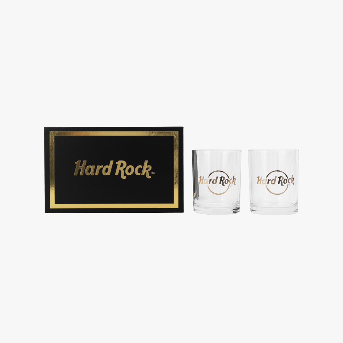 Whiskey Glass Set with Metallic Gold Logo image number 3