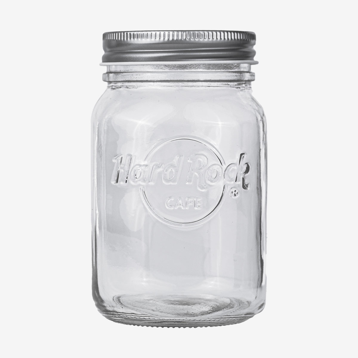 Logo Mason Jar with Straw Hole Lid image number 1