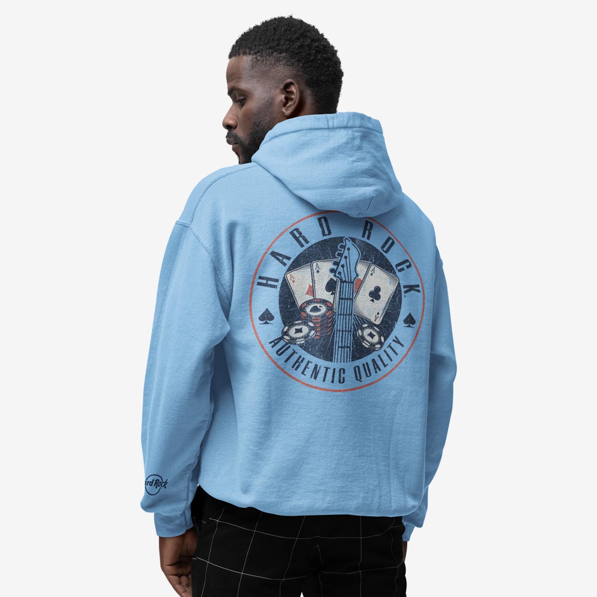 Casino Vintage Blue Zip Hoodie image number 1