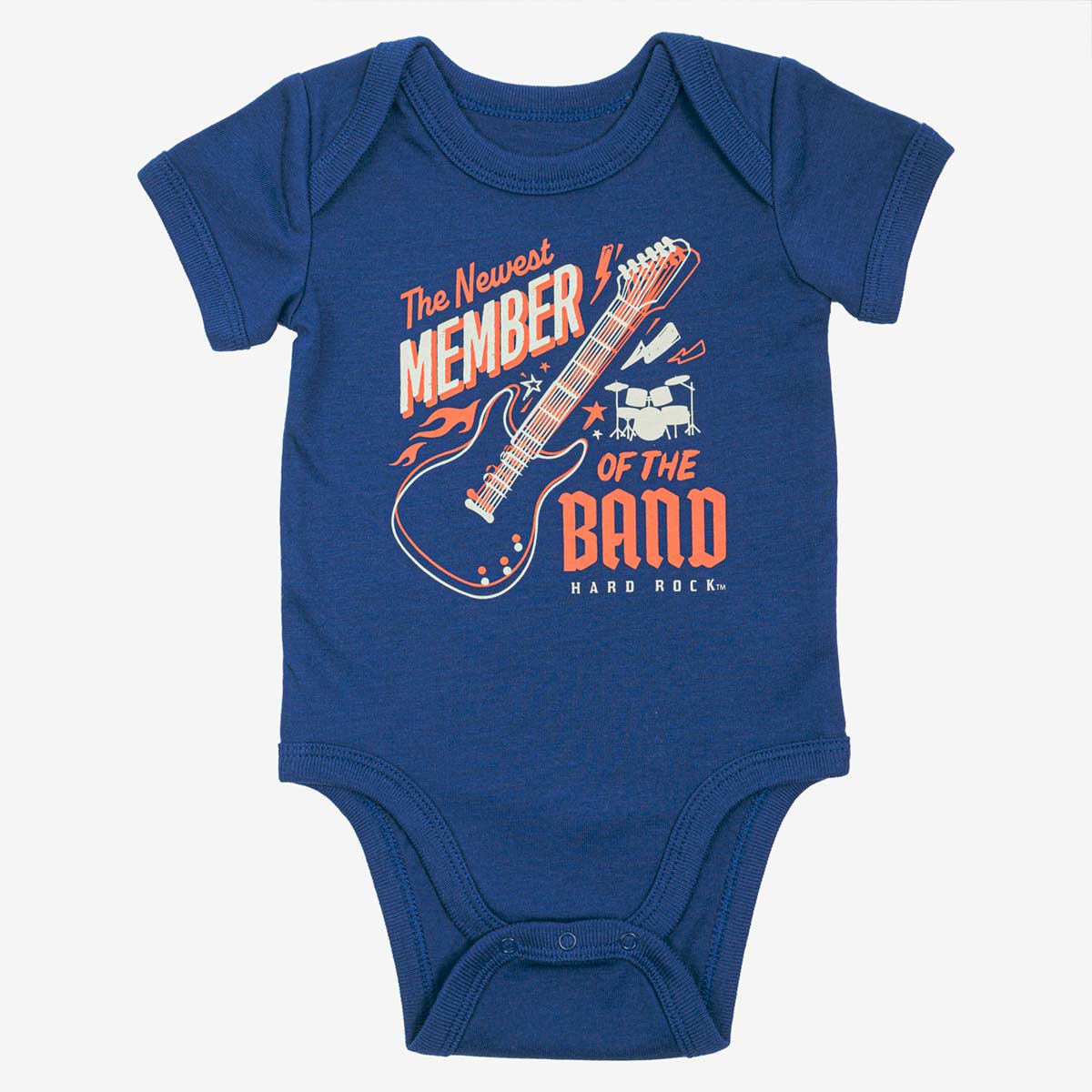 Rock Kids Baby Onesie in Navy with Band Member Design image number 1