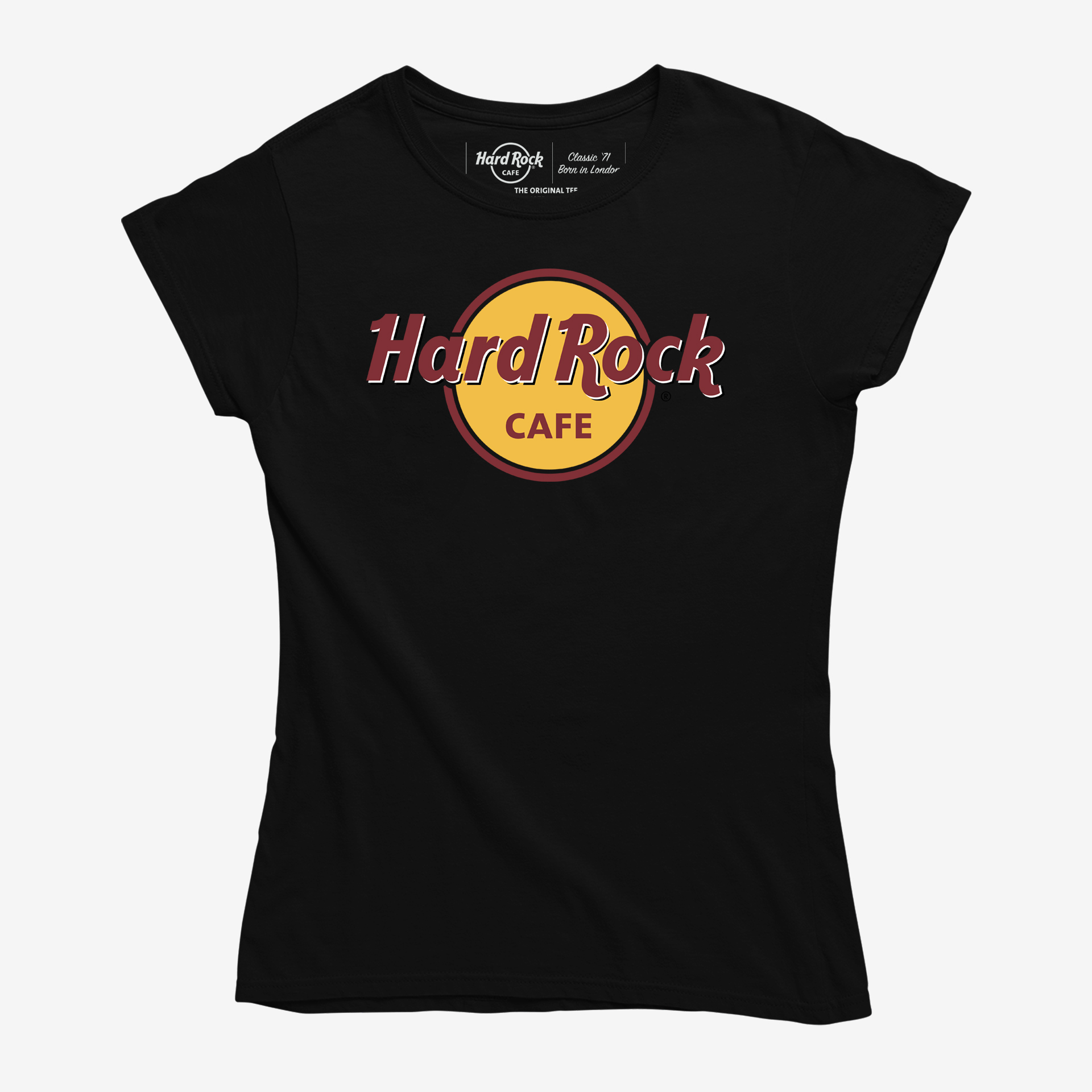 Women's Black Classic Logo Tee image number 2