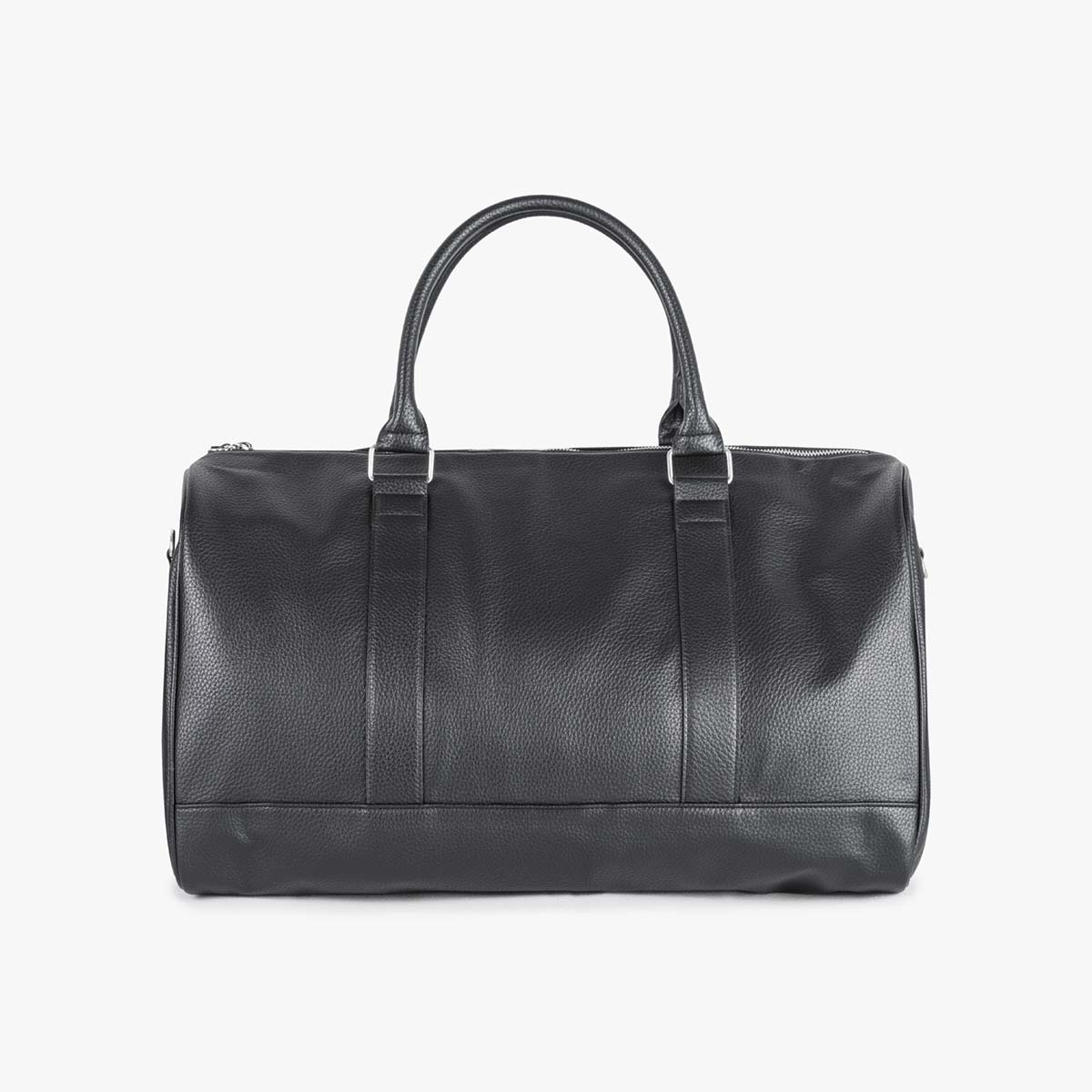 Black Pebbled Duffle Bag image number 2