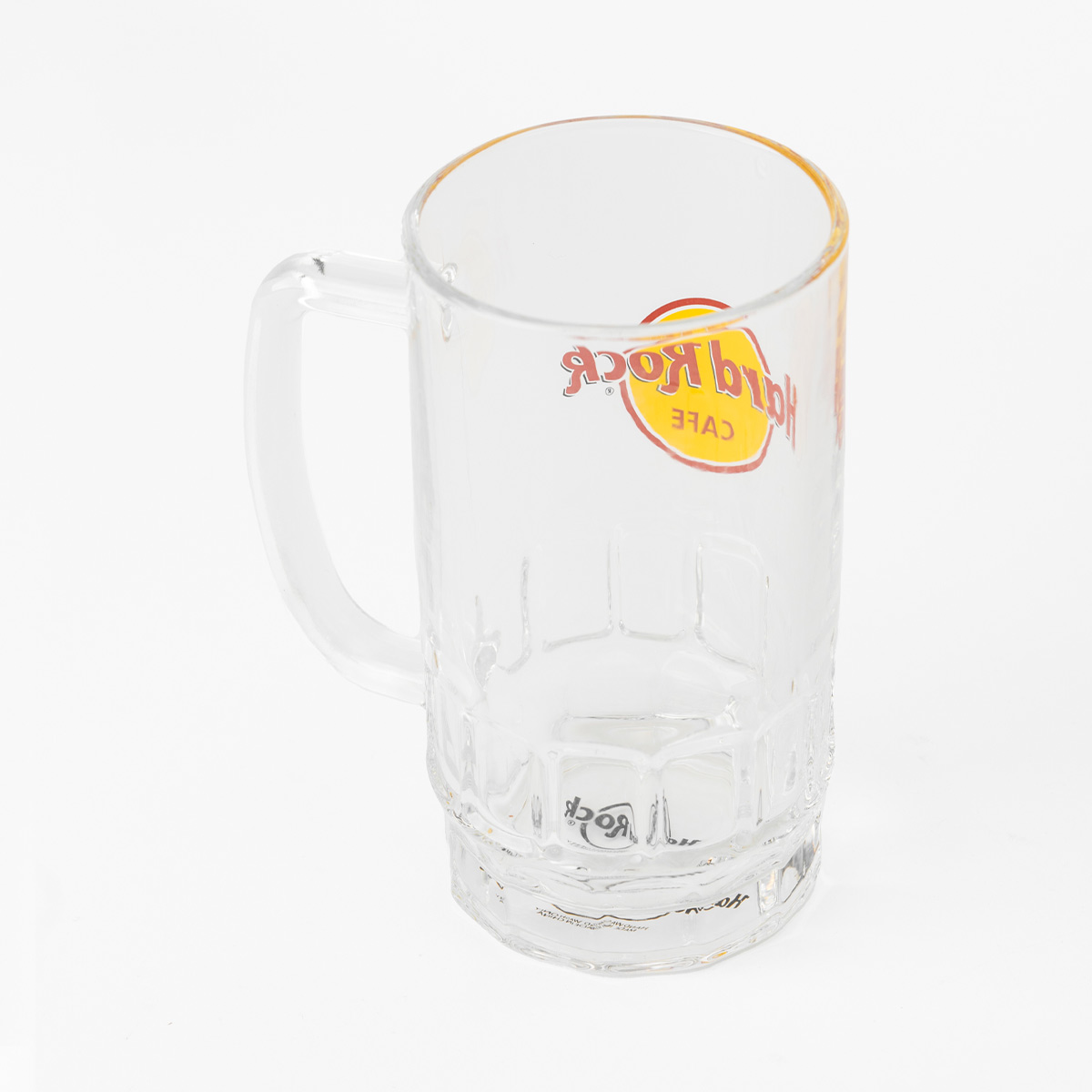 Cafe Logo Glass Pint Stein with Handle image number 4