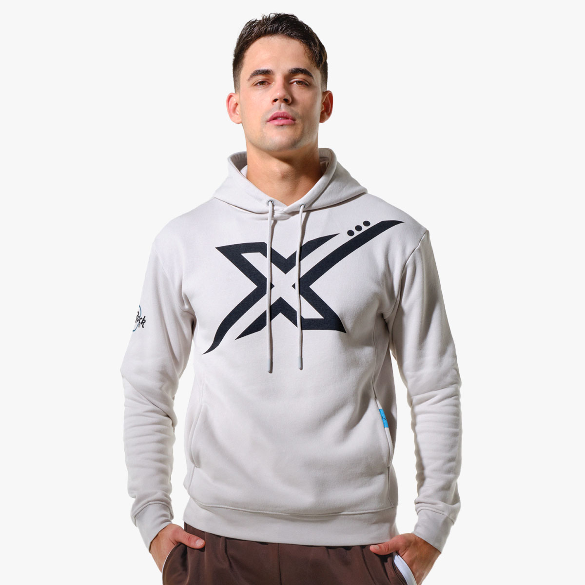 Messi x Hard Rock Adult Fit Silver Hoodie image number 1