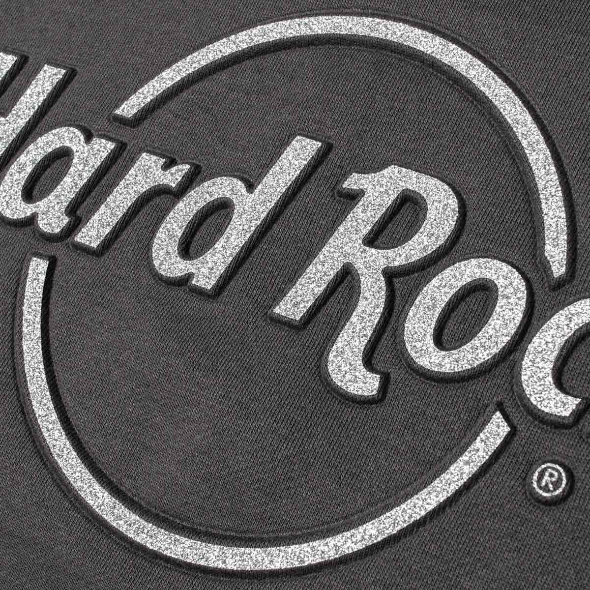 Hard Rock Glitter Logo French Terry Longsleeve Crewneck Sweatshirt image number 2