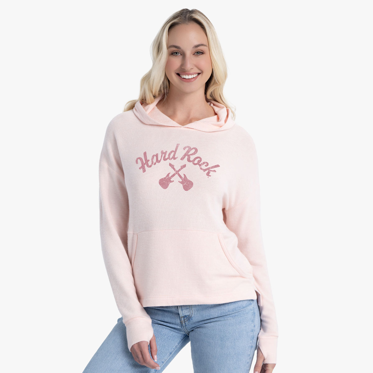 Women's Fit Cross Guitars Wildflower Hoodie in Lotus Heather image number 1