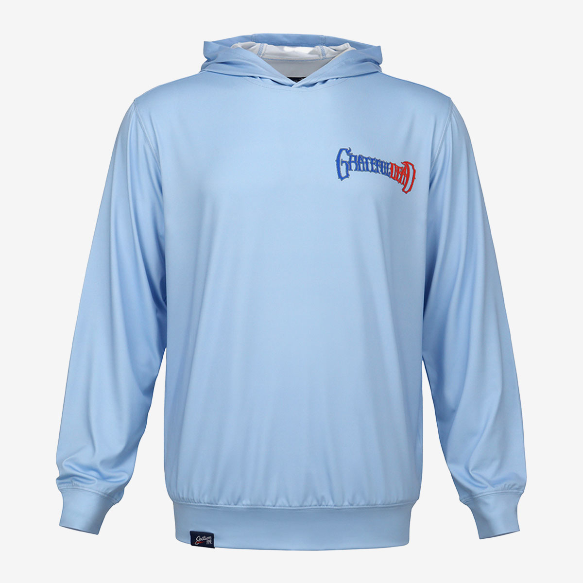 Grateful Dead Stealie UPF50 Hoodie in Light Blue image number 4