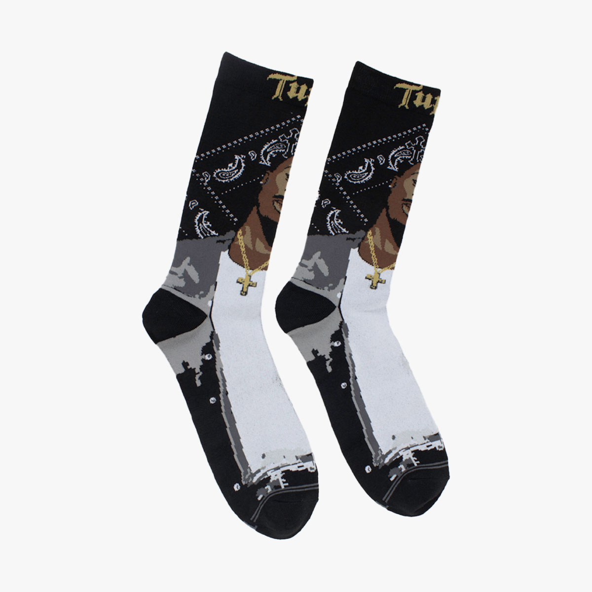 Tupac 3 Pack Socks image number 3