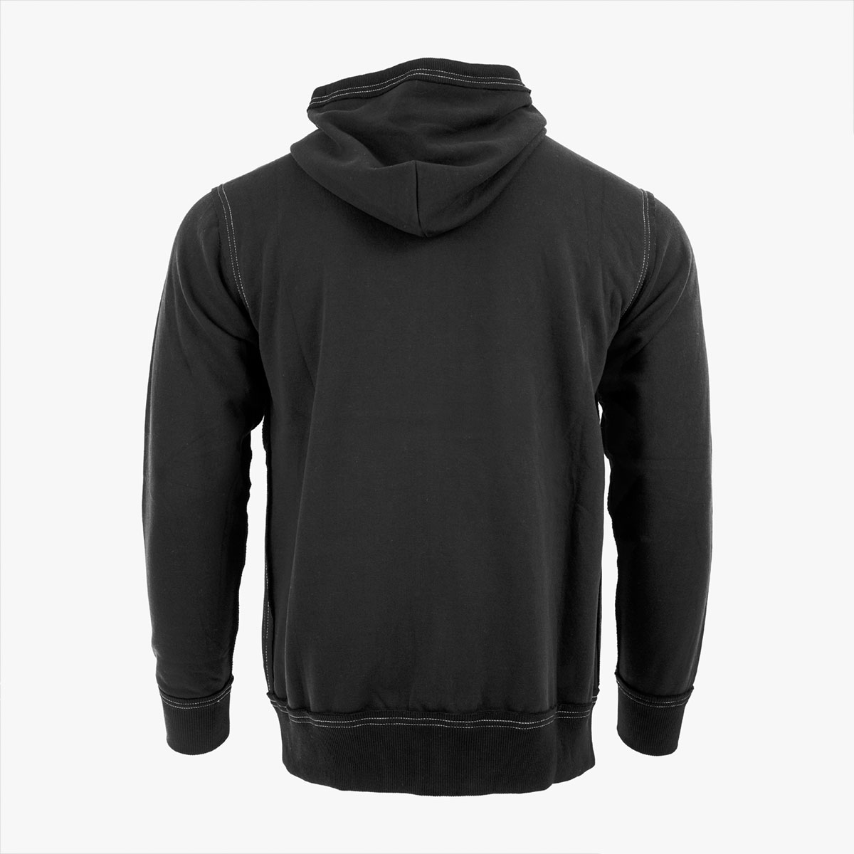 Adult Fit Logo Embroidery Zip Hoodie in Black image number 4