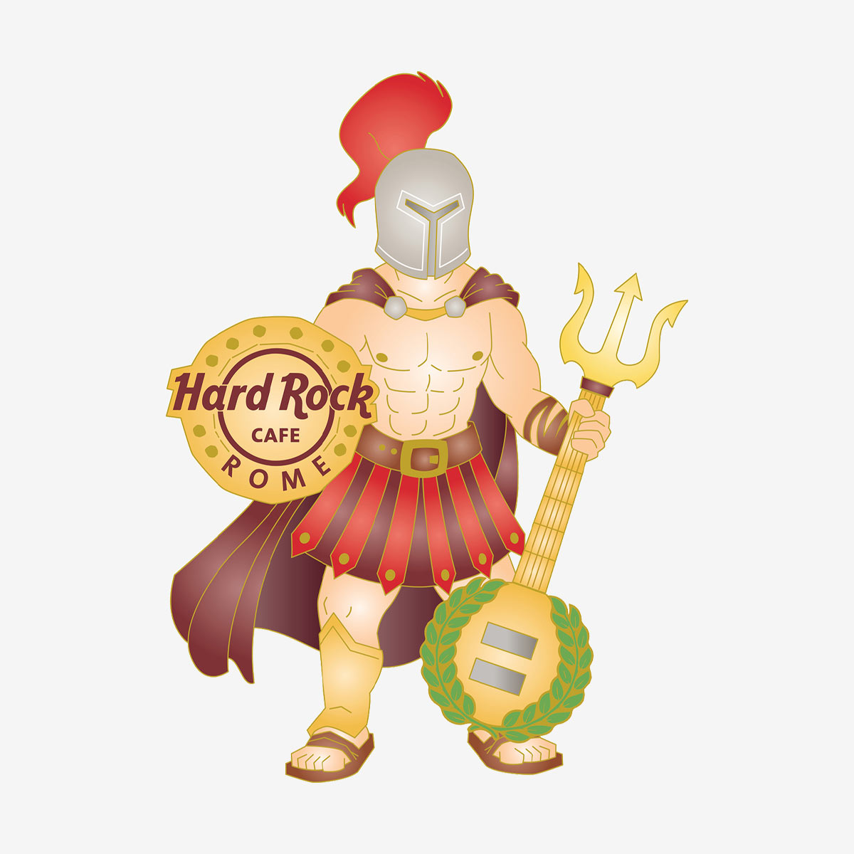 Limited Edition Rome Guitar Gladiator Pin image number 1