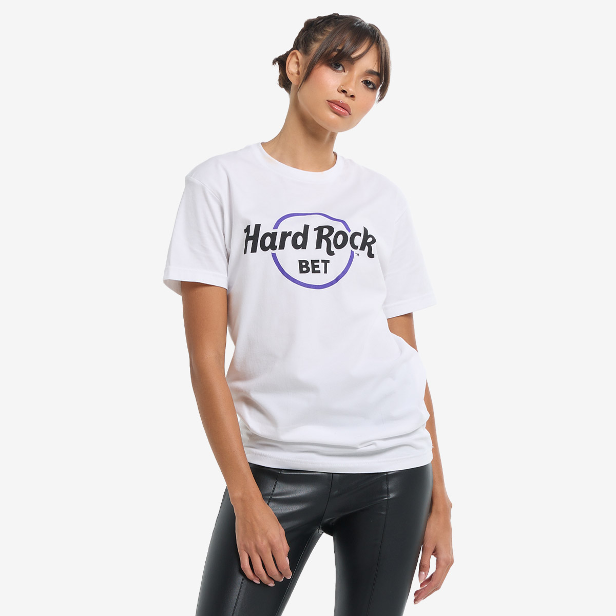 Unisex Hard Rock BET Classic Logo Tee White image number 4